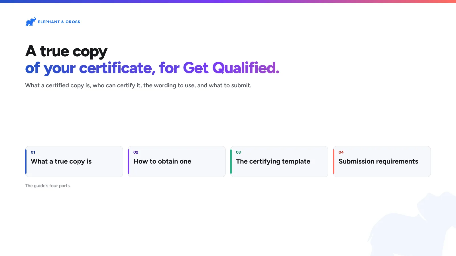 A true copy of your certificate, for Get Qualified. Malta: What a true copy is; How to obtain one; The certifying template; Submission requirements.