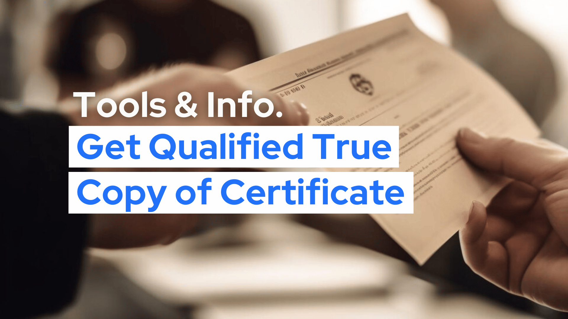 True Copy Certificate, Get qualified scheme malta